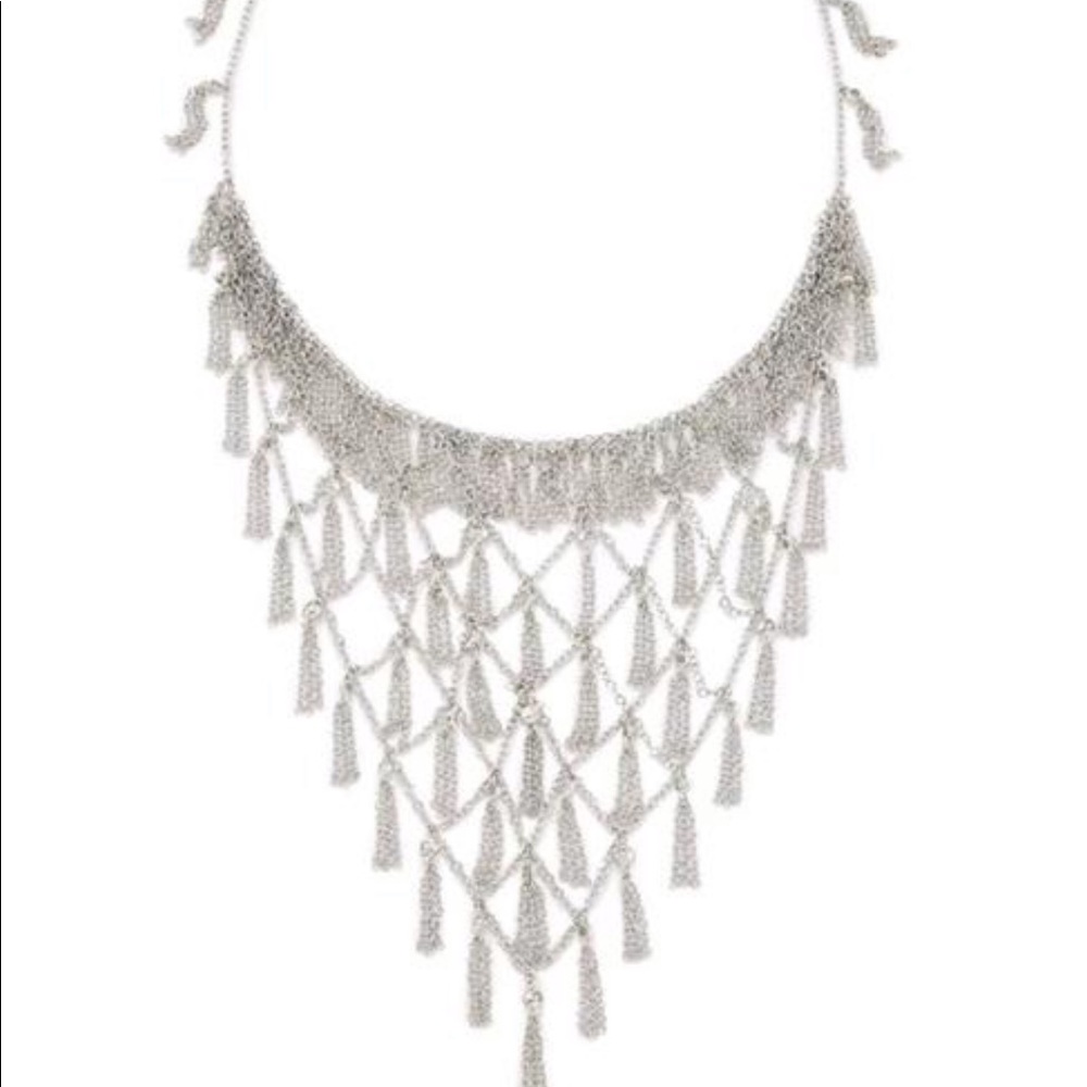 Kendra Scott Silver Georgina Statement Necklace